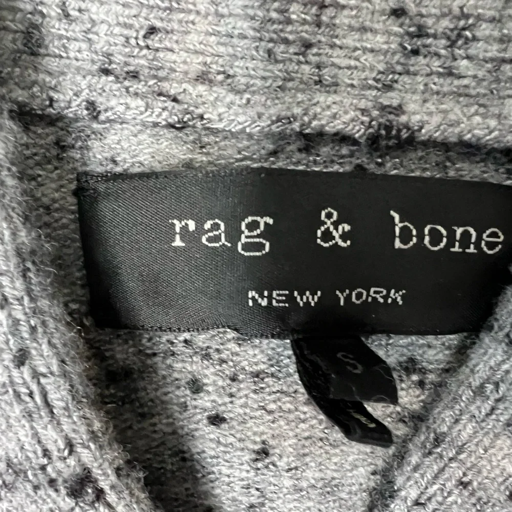 Rag & Bone Shawl Collar Sweater Men Small Wool Blend Button Gray. 823